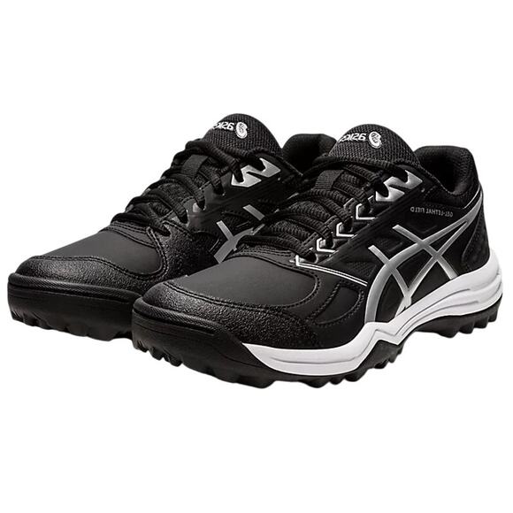 ASICS Womens Gel-Lethal Field Hockey Sneakers US 10 Black Silver Lace Up NIB - Picture 1 of 11